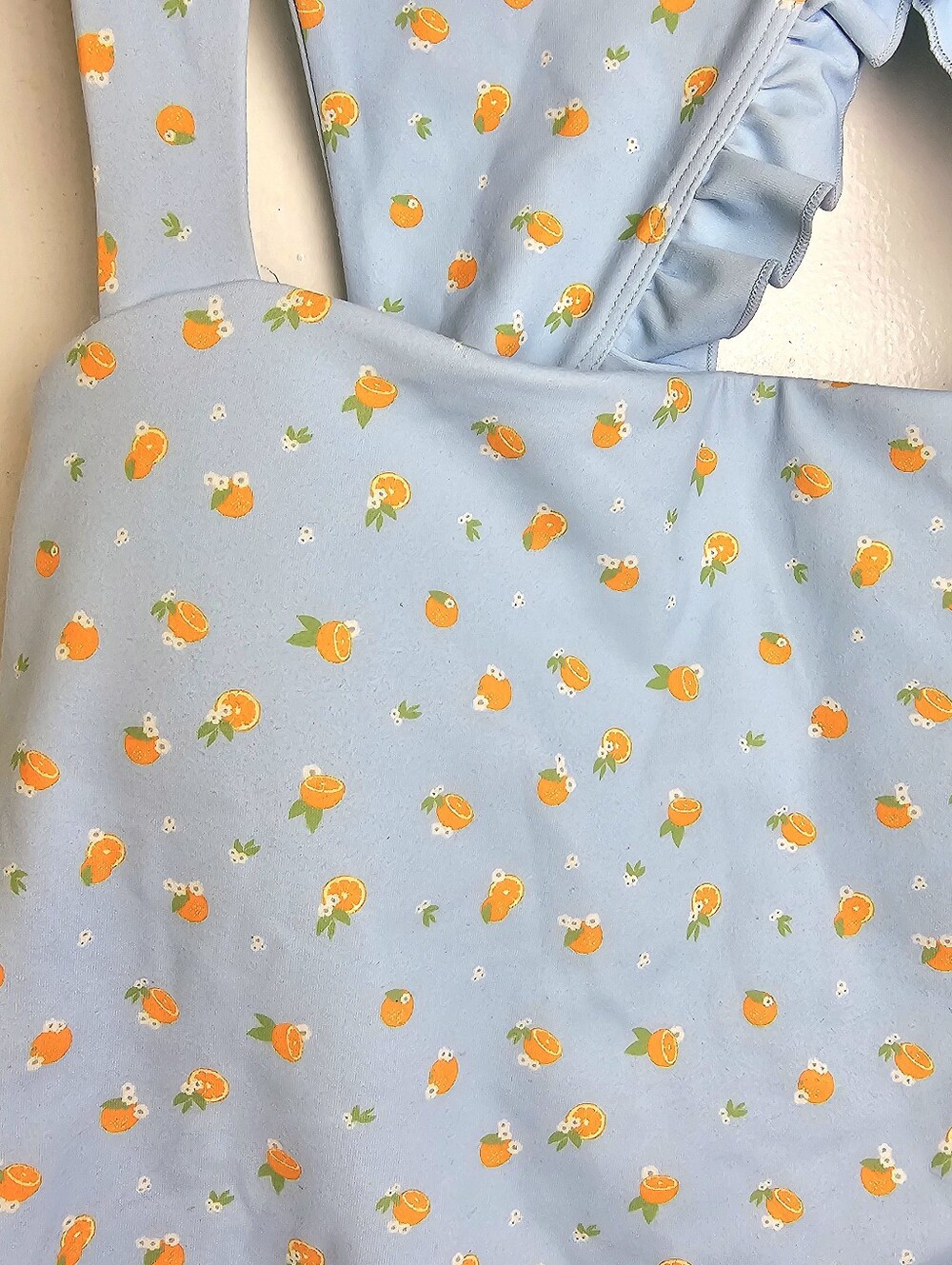 New Blogilates Ruffle Back Citrus Print Athletic Top - Picture 5 of 6